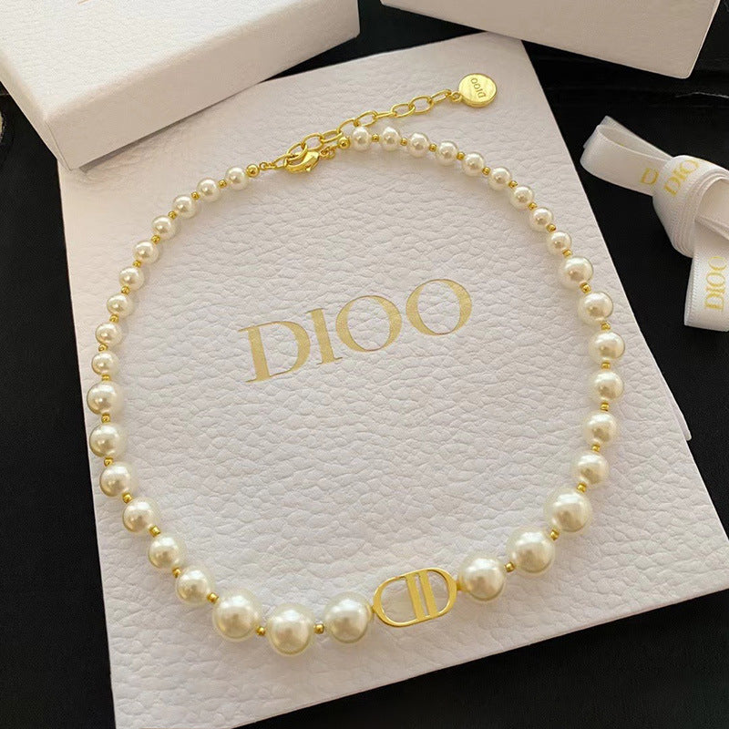 Pearl Simple Temperament Entry Lux Female Necklace