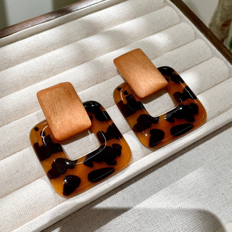 Tigereye Series Female Exquisite Vintage Special Interest Earrings