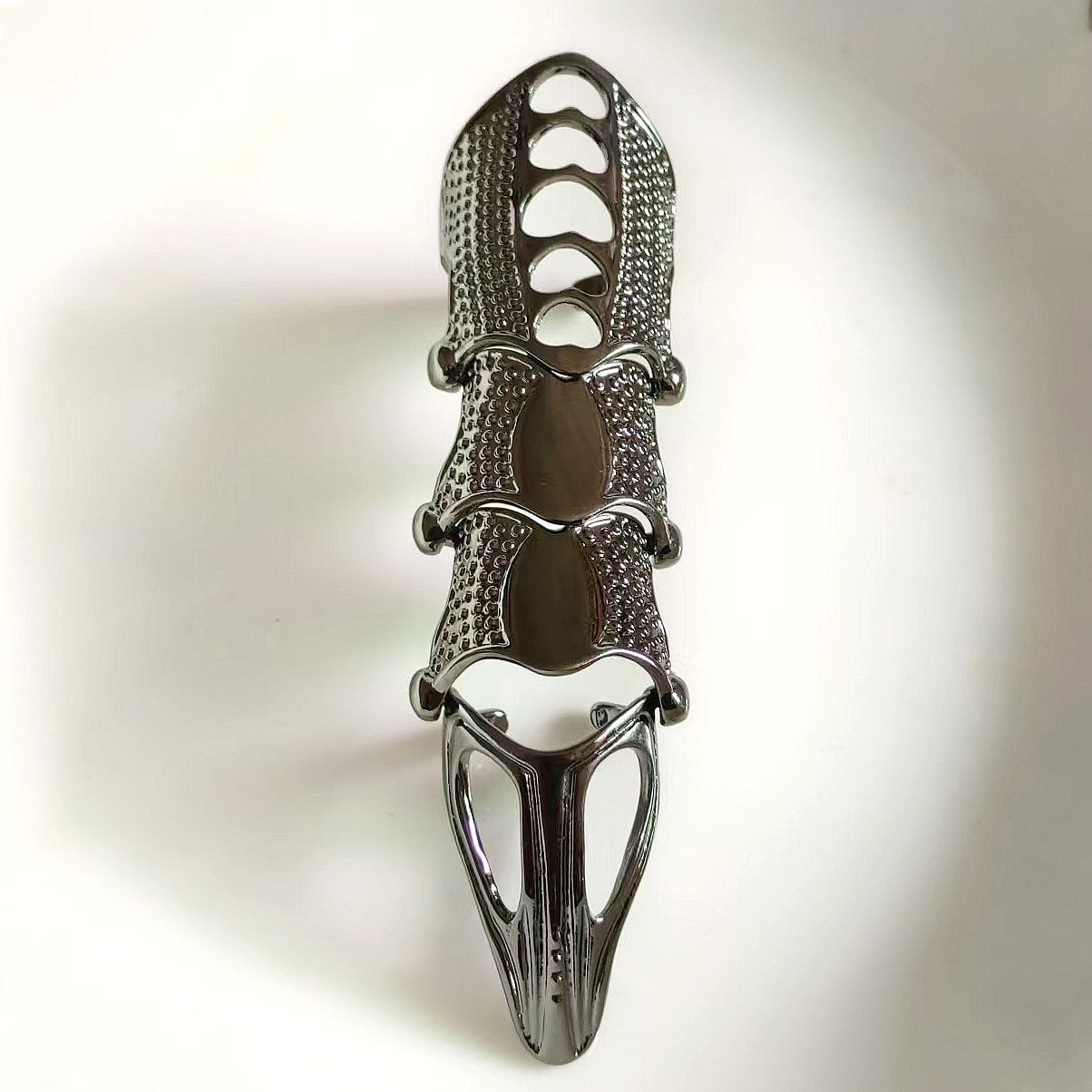 High Profile Retro Punk Gothic Metal Armor Bendable Bracelets
