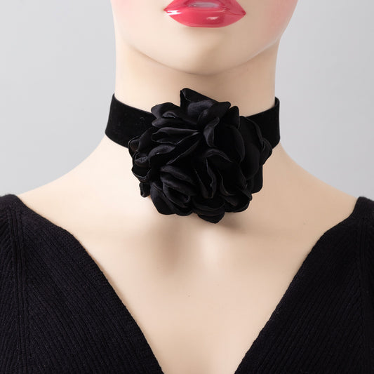 Women's Red Flower Plus Size Jewelry Fashionable Necklaces