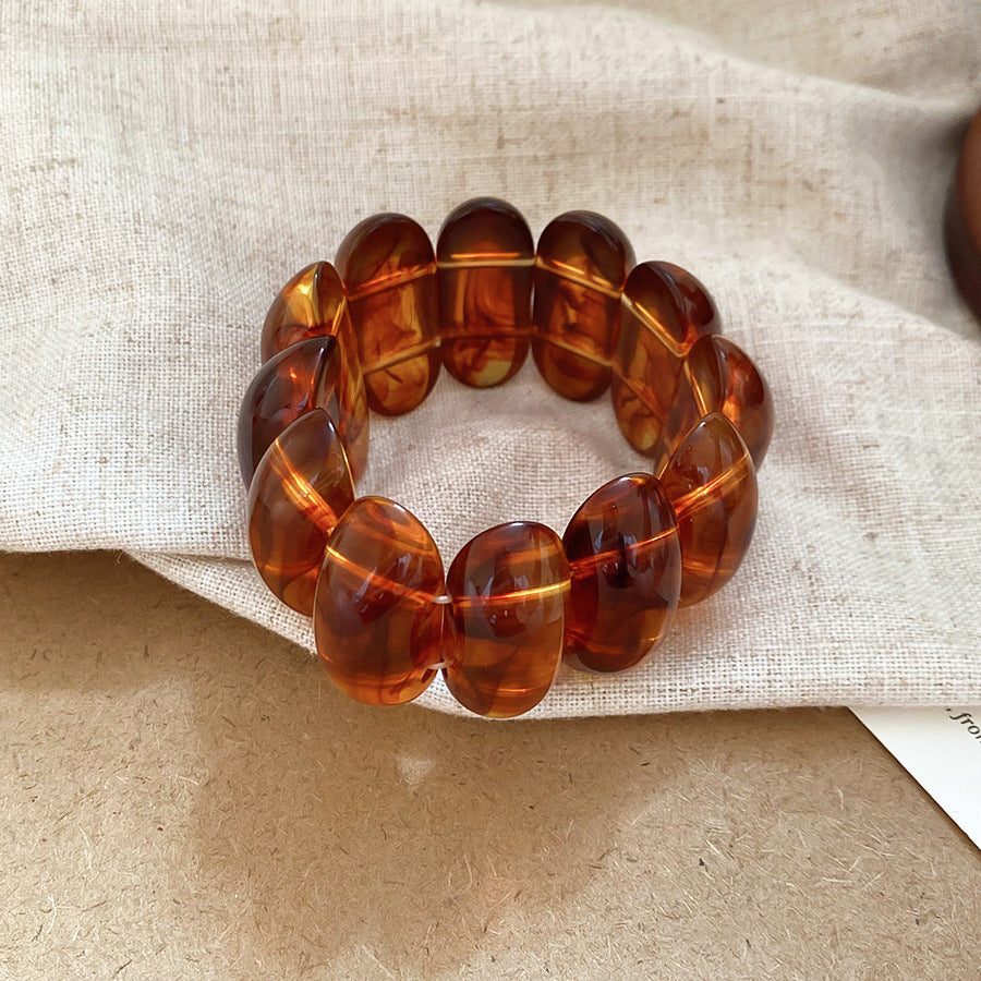 Acrylic Beaded Pearl Vintage Ethnic Style Affordable Bracelets