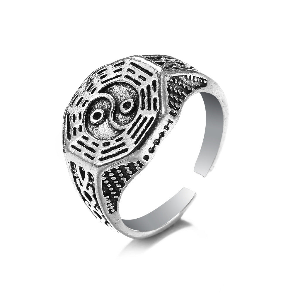 Knuckle Female Personality Rose Skull Spider Rings
