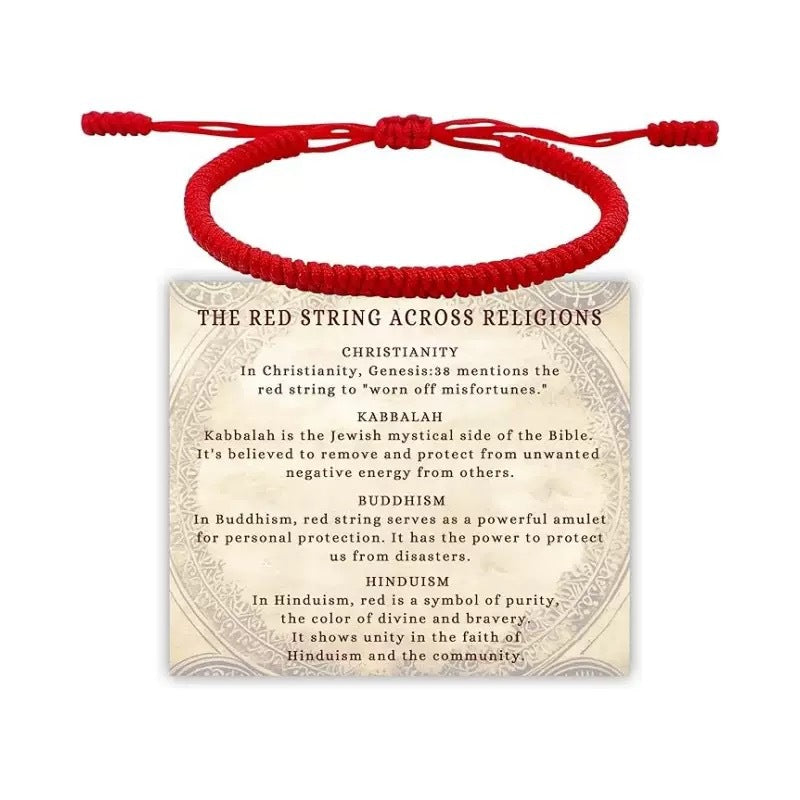 Lucky Red Rope Handmade Cross Woven Bracelets