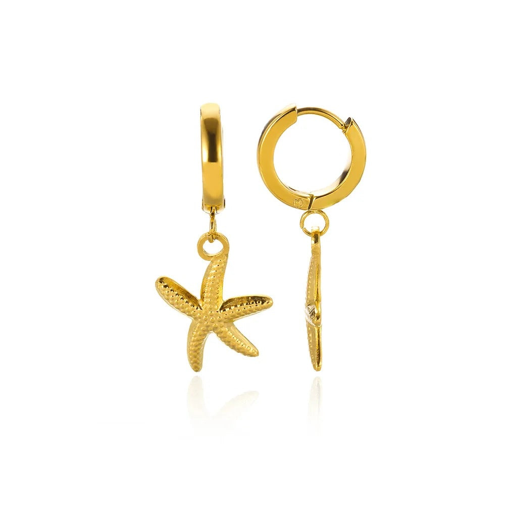 Stainless Steel Octopus Niche Trendy Marine Style Stud Earrings