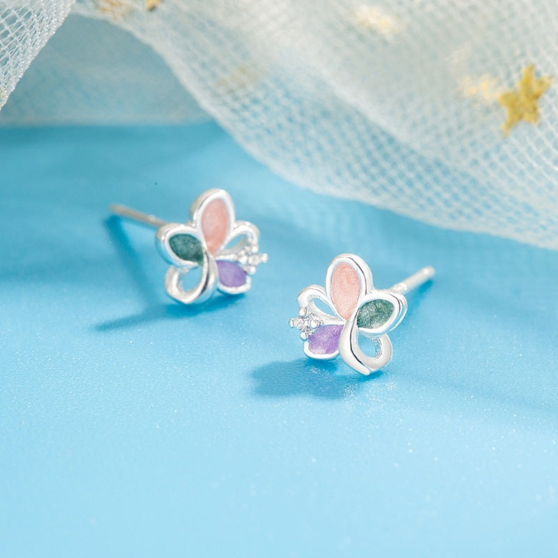 Enamel Color Female Versatile Daily Indie Sweet Cute Niche Rings
