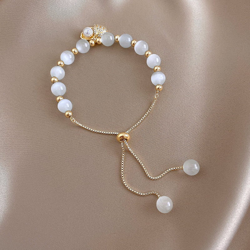 Live Broadcast Shell Pearl Opal Design Bracelets