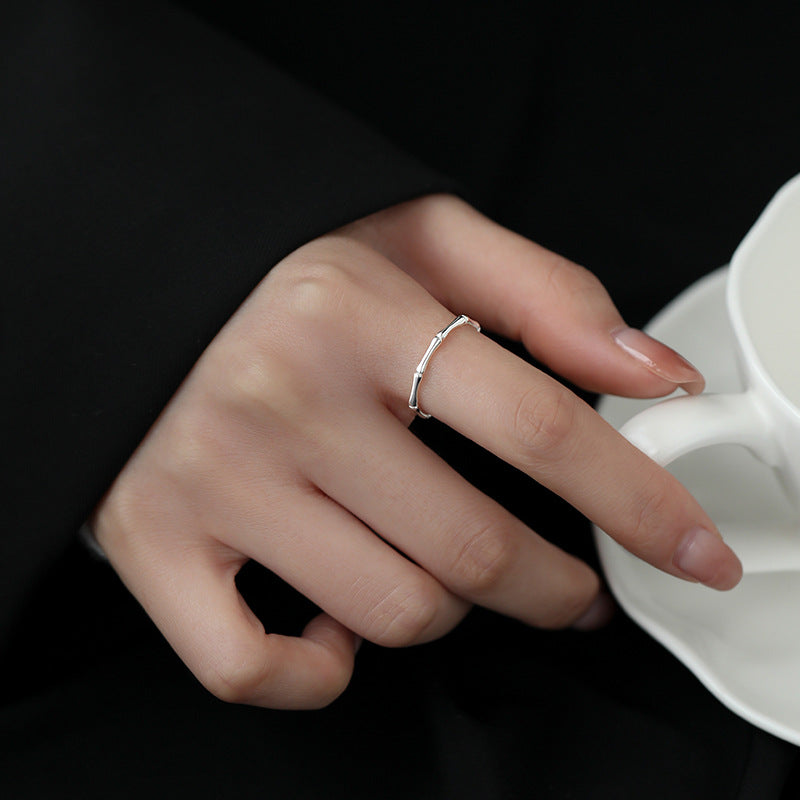 Women's Simple Bamboo Sense Design Cold Wind Have Bracelets
