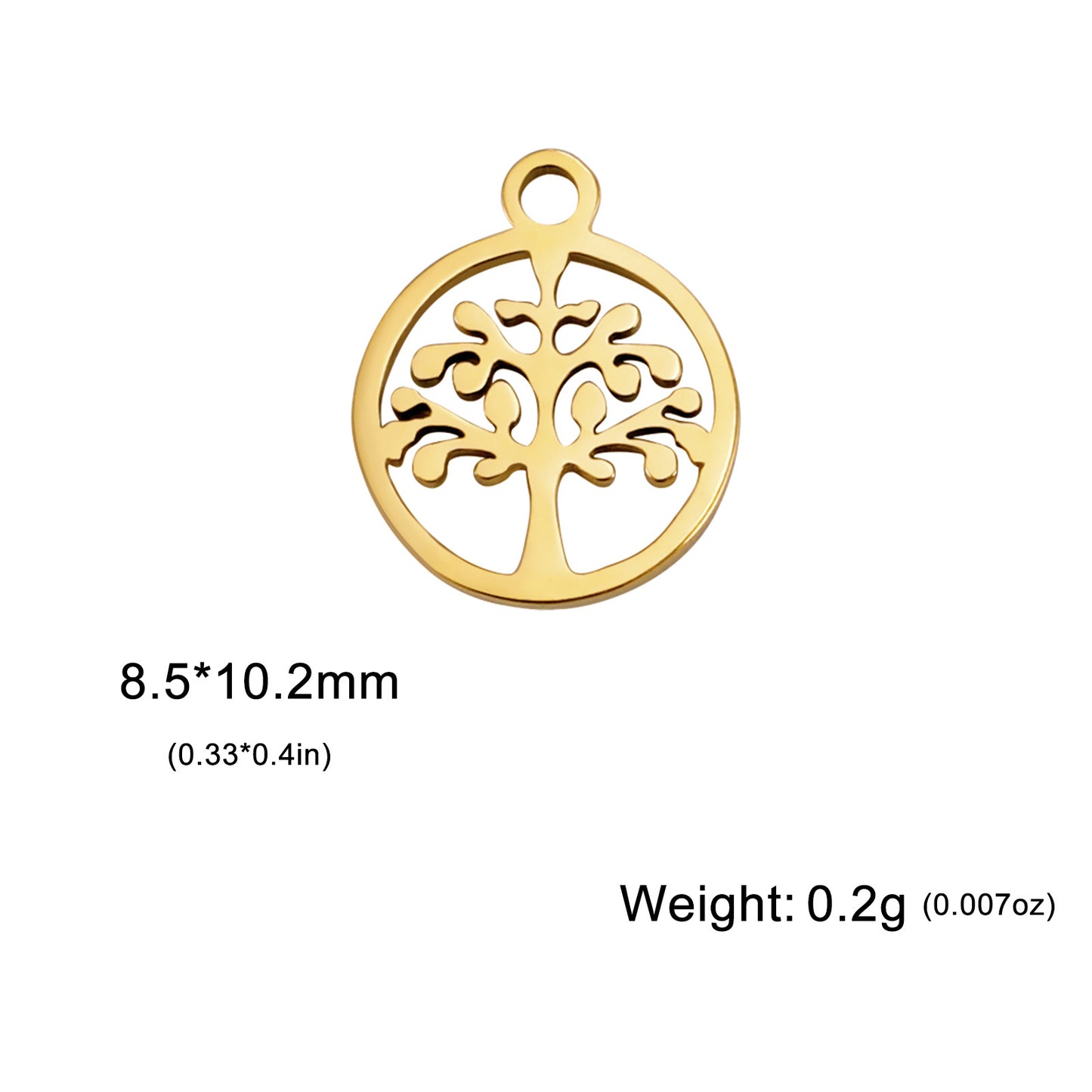 Charm Irish Knot Hand Sunflower Tree Ribbon Five-pointed Pendants