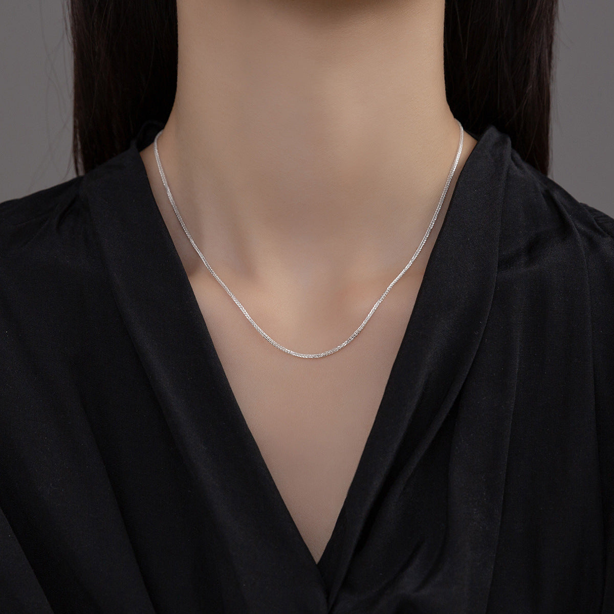 Chain Light Bead Single Adjustable Pull-out Necklaces