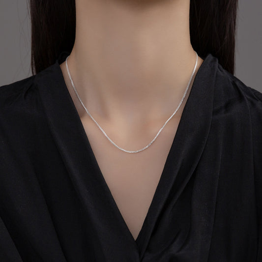 Chain Light Bead Single Adjustable Pull-out Necklaces