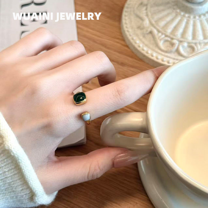 Korean Style Fashionable Personality Retro Minority Palace Open Female Fashion Ring