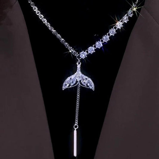 Women's Zircon Fishtail For Cold Style Niche Design Necklaces
