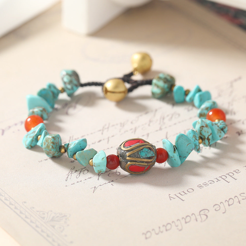 Women's Style Nepal Beads Retro Fashion Thailand Wax Line Bracelet