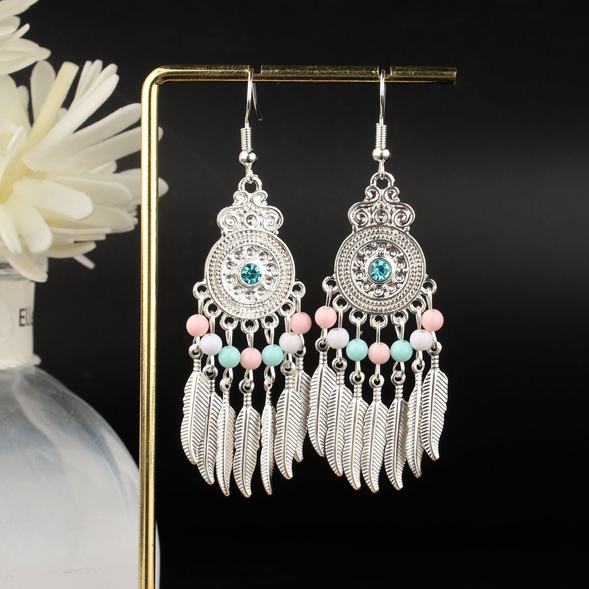 Ethnic Style Long Fringe Exotic Holiday Trip Earrings