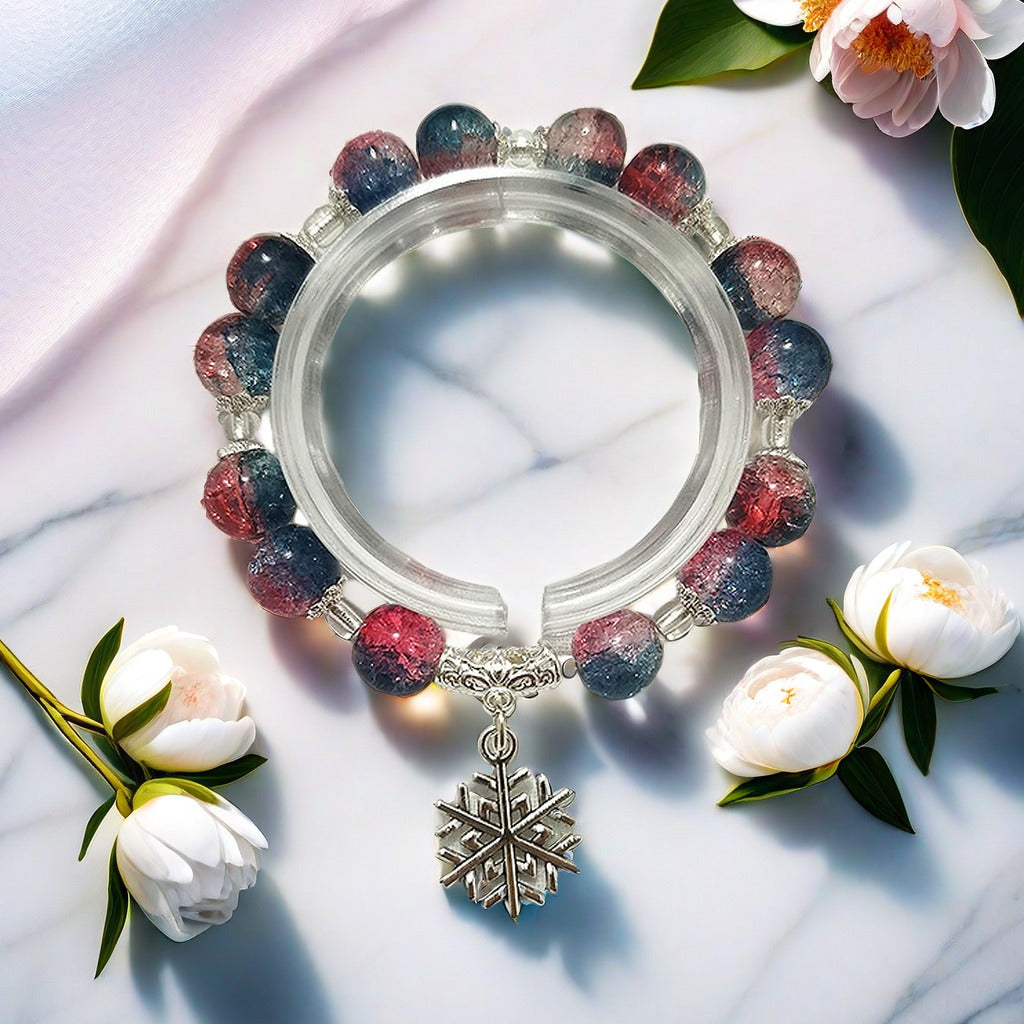 Fantasy Flower Glazed Female Gradient Contrast Bracelet