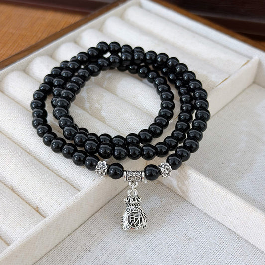 Double Layer Twin Chinese Style Safe National Circle Niche String Bracelet