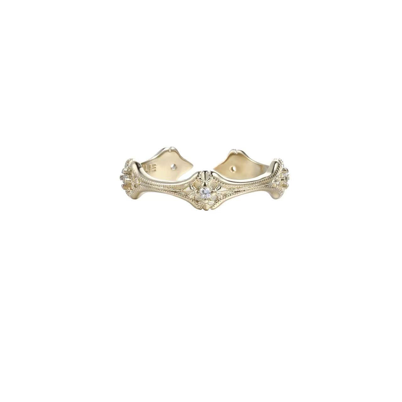 Women's Niche Design Light Luxury Index Finger Twin Ring