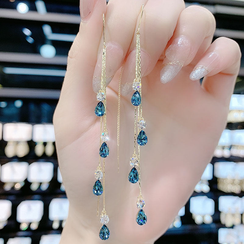High-grade Generous Trendy Blue Enchantress Water Ear Line
