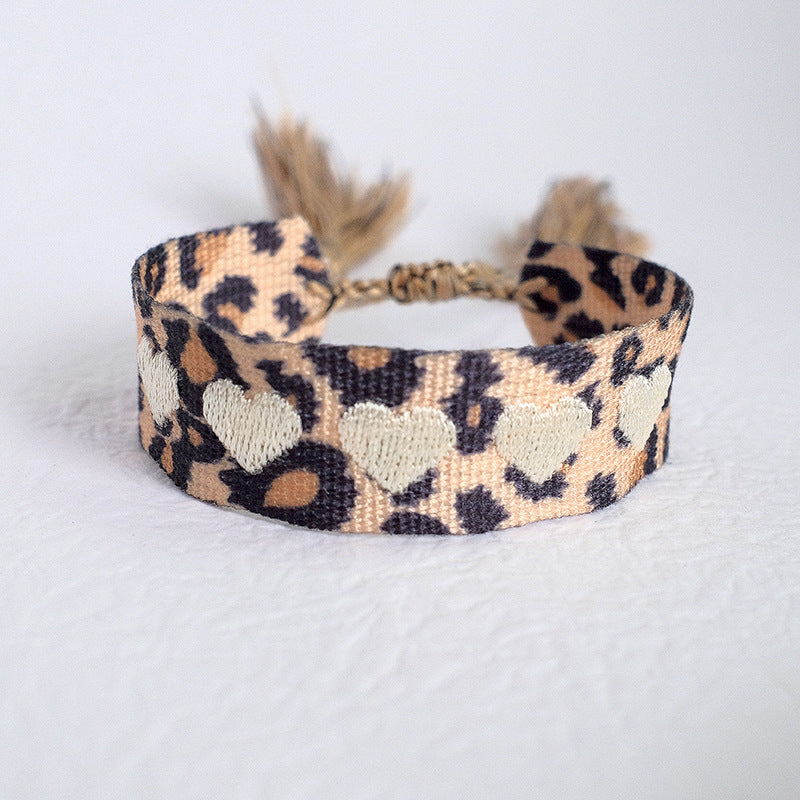 Fashion Hand Strap Trendy Carrying Leopard Zebra Pattern Wrist Bracelets