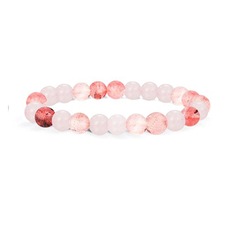 Eye White Turquoise Beaded Volcanic Rock Pink Crystal Hematite Bracelets