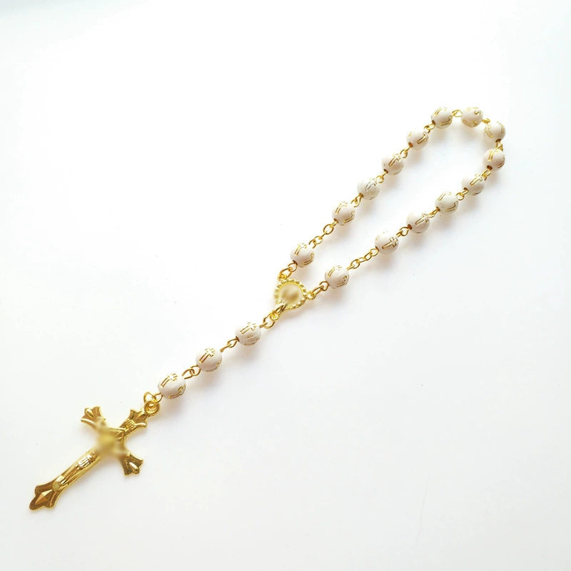 Personalized Tassel Car Interior Cross Beads Pendants