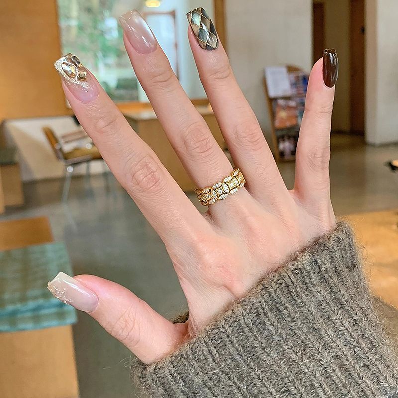Dynasty Five Coins Female Retro Exquisite Niche Ring