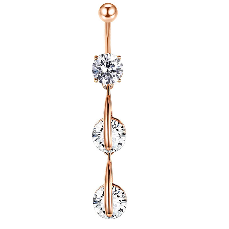 Mix Match Zircon Navel Suit Human Body Rings