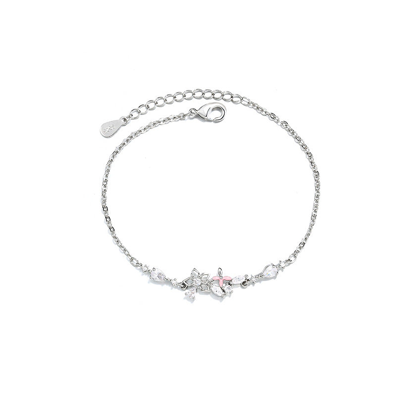 Women's Style Mori Fresh Butterfly Sterling Sier Bracelets