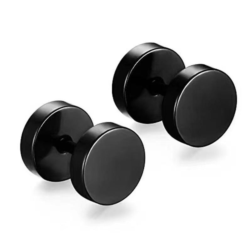 Men's Hip Hop Rock Cross Screw Vintage Dragon Earrings