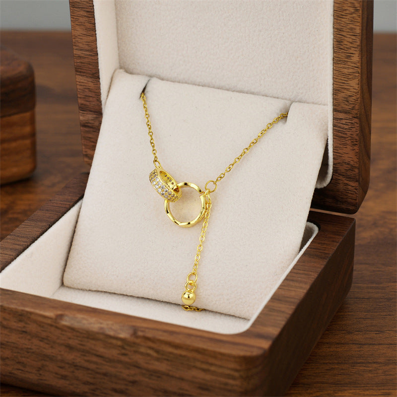 Titanium Steel Female Niche Simple Temperament Clavicle Pendants