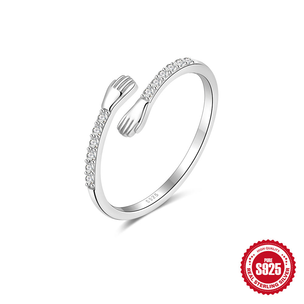 Niche Design Love Petals Open Index Rings