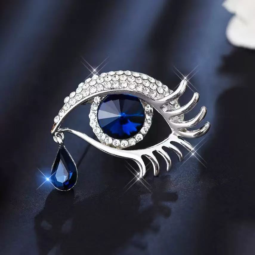 Angel Tears Brooch Female Crystal Drop Brooches