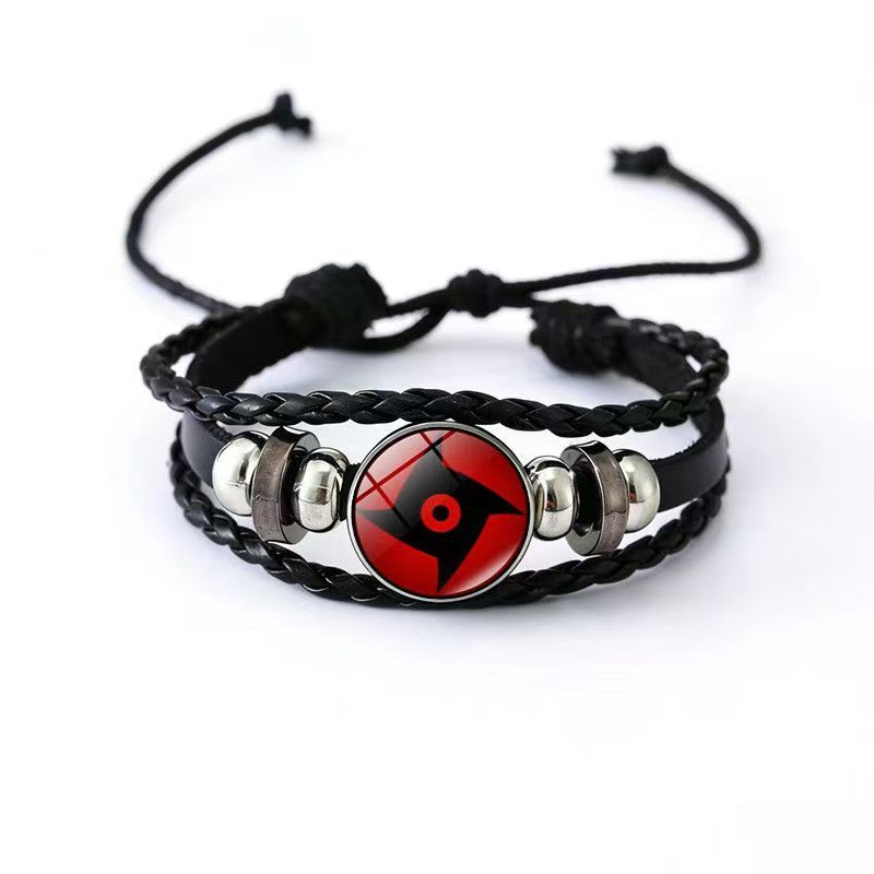 Cowhide Two-dimensional Anime Peripheral Handmade Woven Bracelets