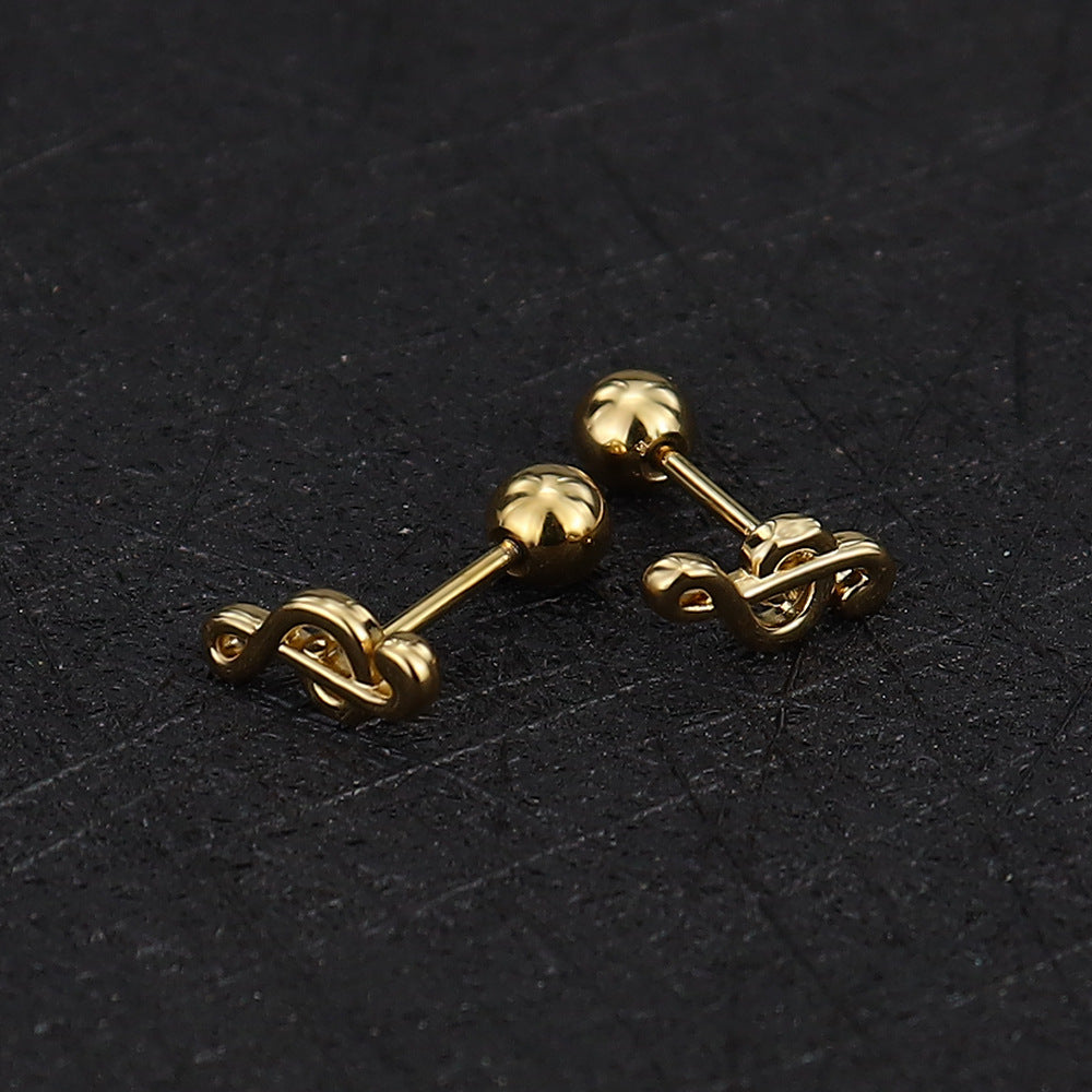 Stainless Steel Ear Bone Nail Mini Piercing Screw Rings