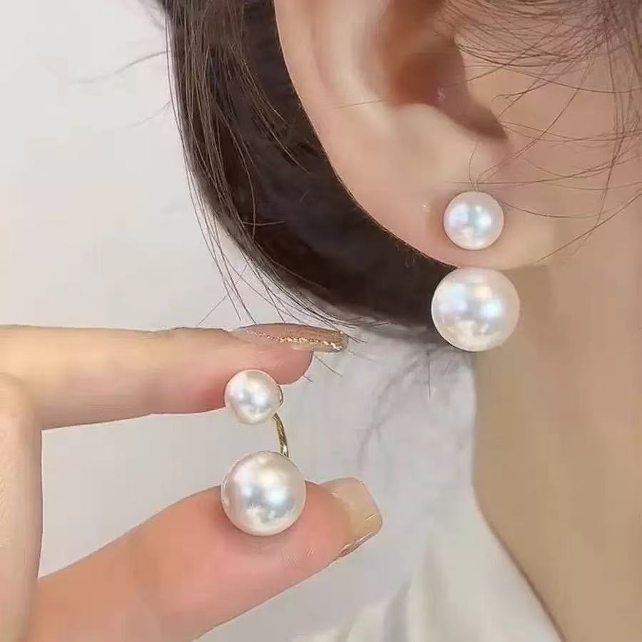 Women's Pair Cross Mirror Classic Fashion Simple Love Heart High-grade Earrings