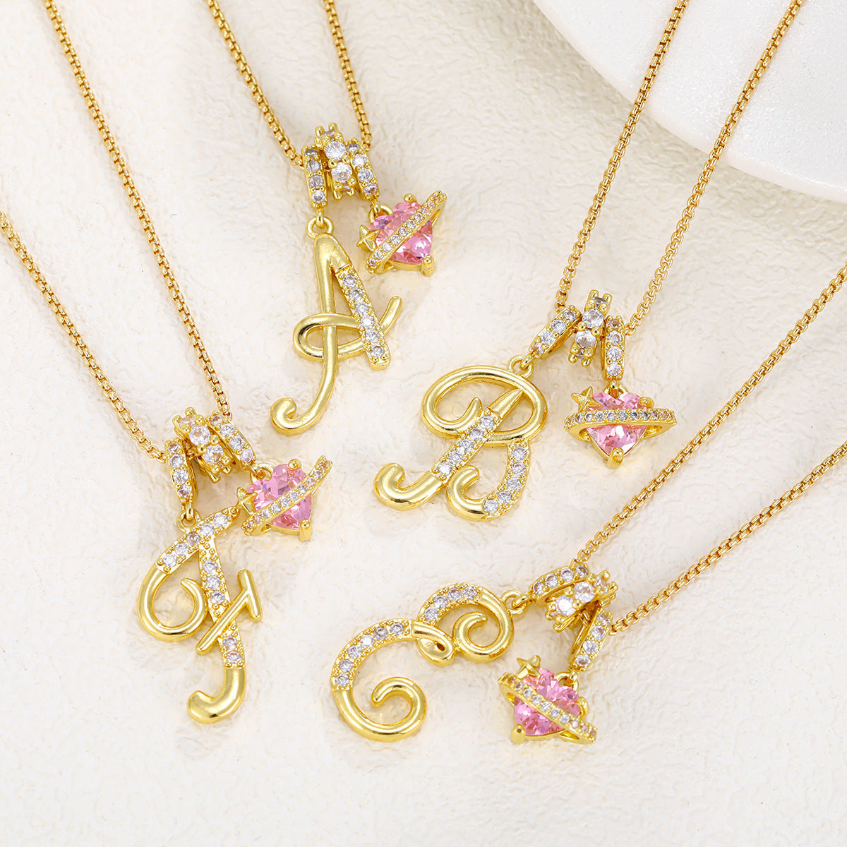 Dopamine English Letter Light Luxury Minority Necklaces