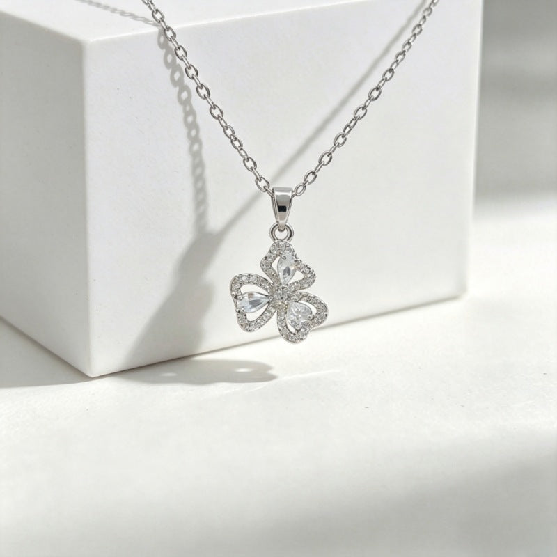 Luxury Copper Micro Female Swan Love Ocean Series Necklace
