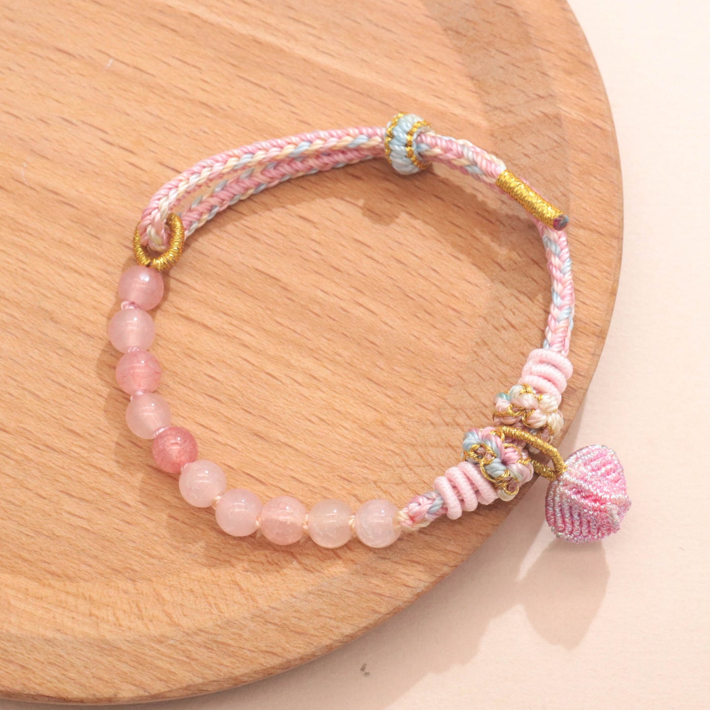 Festival Colorful Rope Carrying Strap Handmade Woven Bracelet
