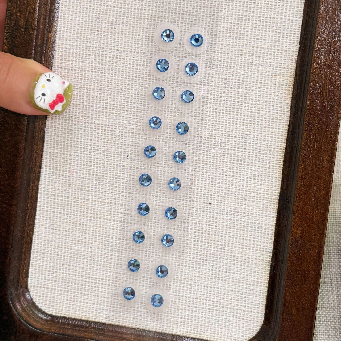 Fashion Auricular Point Sticker Crystal Ear Patch Bead Massage Stress Earrings