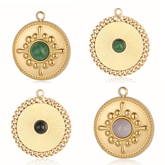 Steel Water Drop Shape Ornament Accessories Pendants