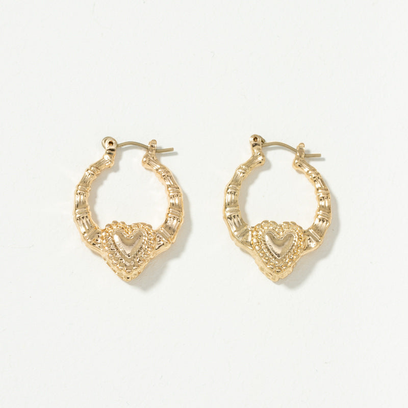 Love Heart Vintage Geometric Heart-shaped Style Rings