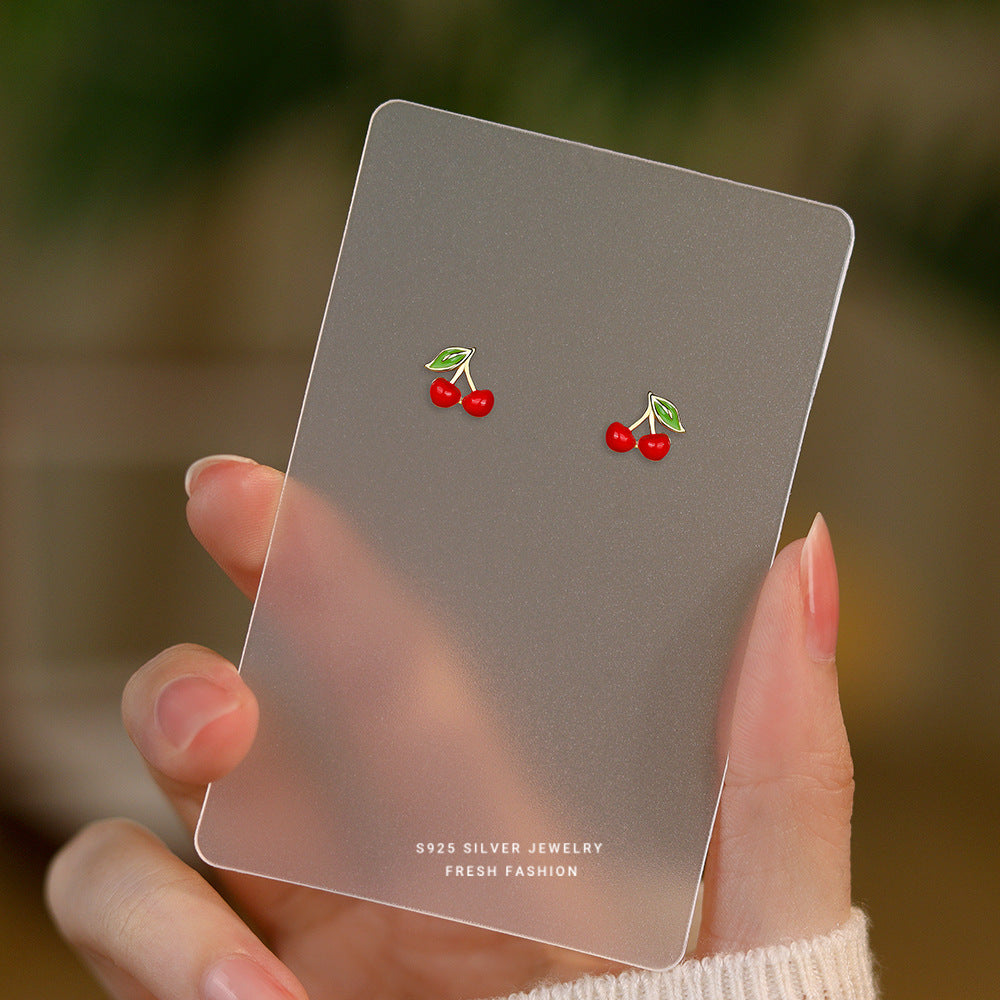 Women's For Cute Fruit Banana Cherry Orange Epoxy Fresh Earrings