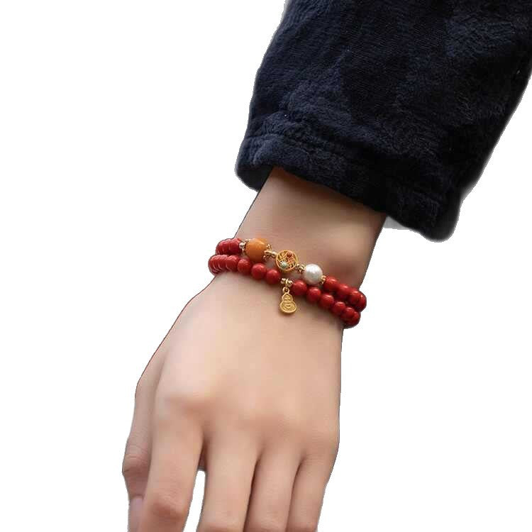 Imitation Cinnabar Original Life Gift Female National Bracelet