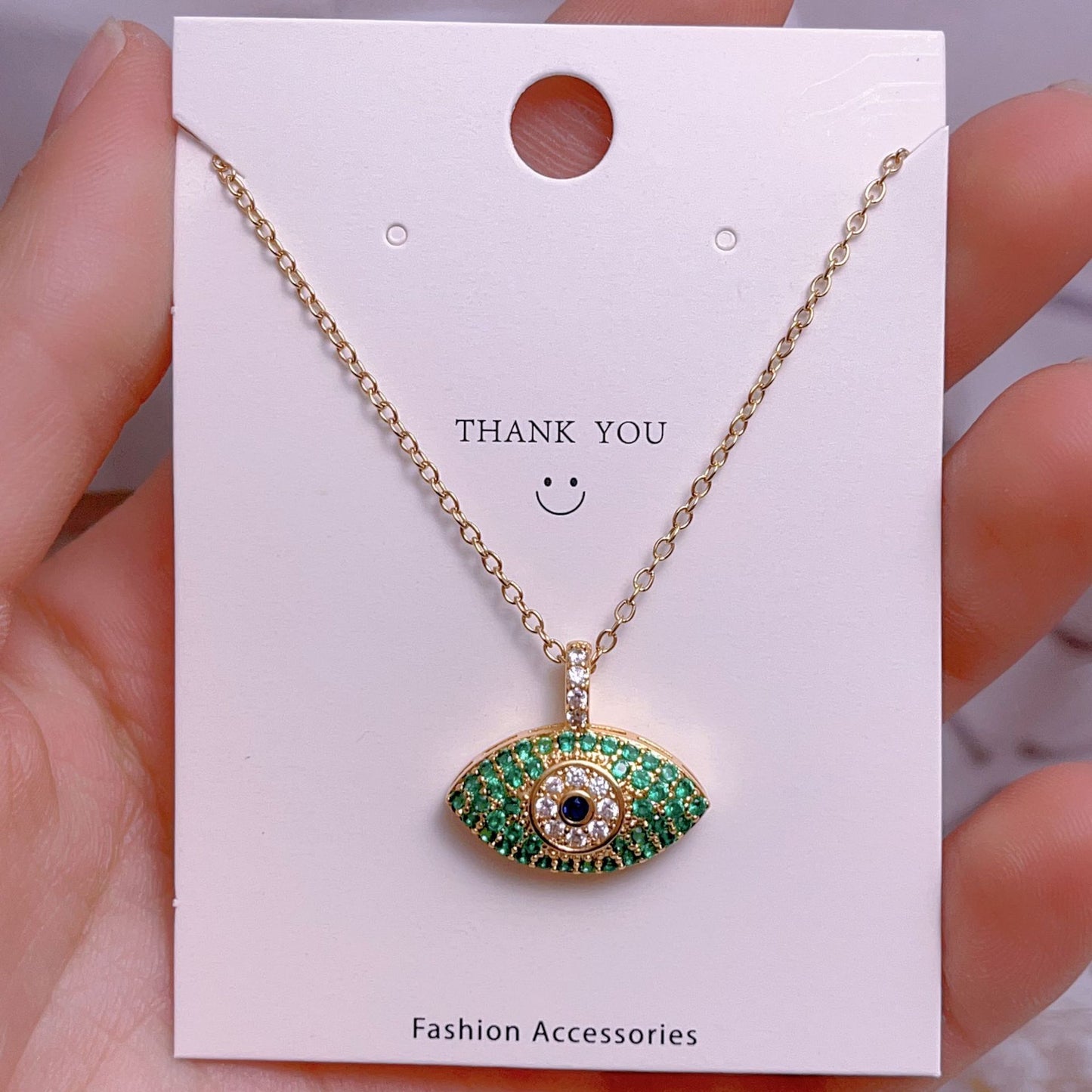 Eye Female Fashion Personality Titanium Steel Clavicle Necklaces