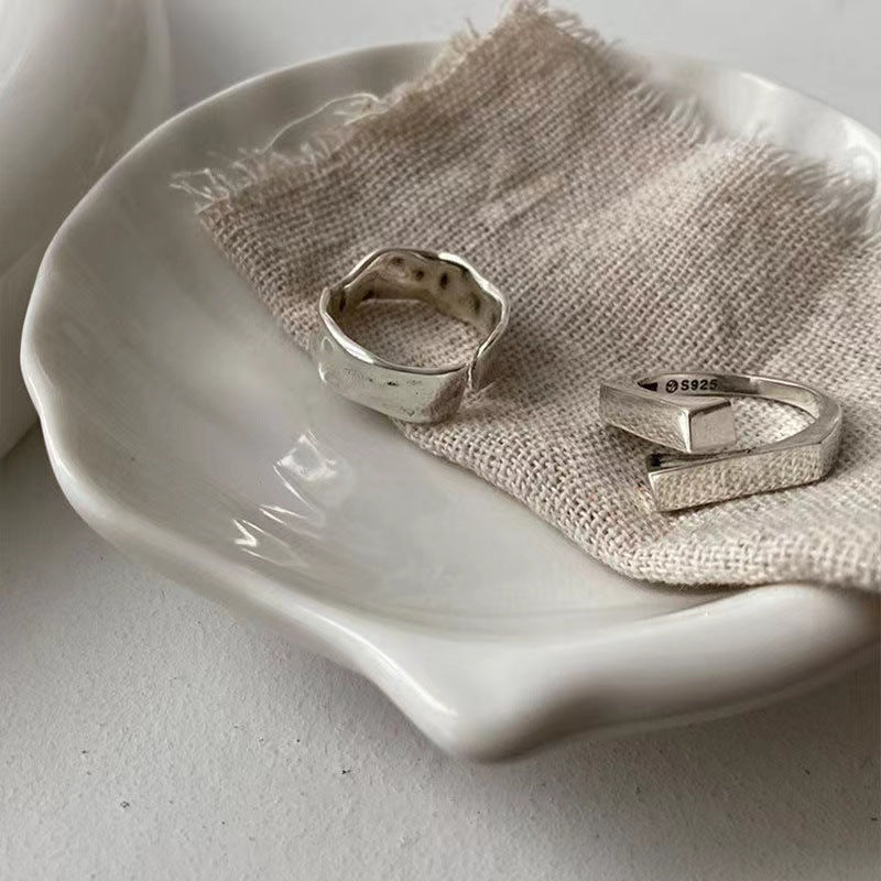 Two Pieces Vintage Open-end Adjustable Index Finger Female Hip Hop Ring