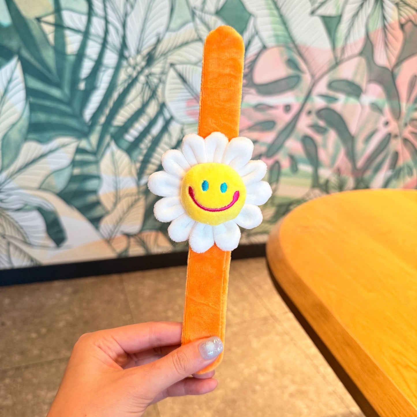 Children's Plush Cartoon Pop Cute Sun Flower Couple Female Dinosaur Slap Bracelet