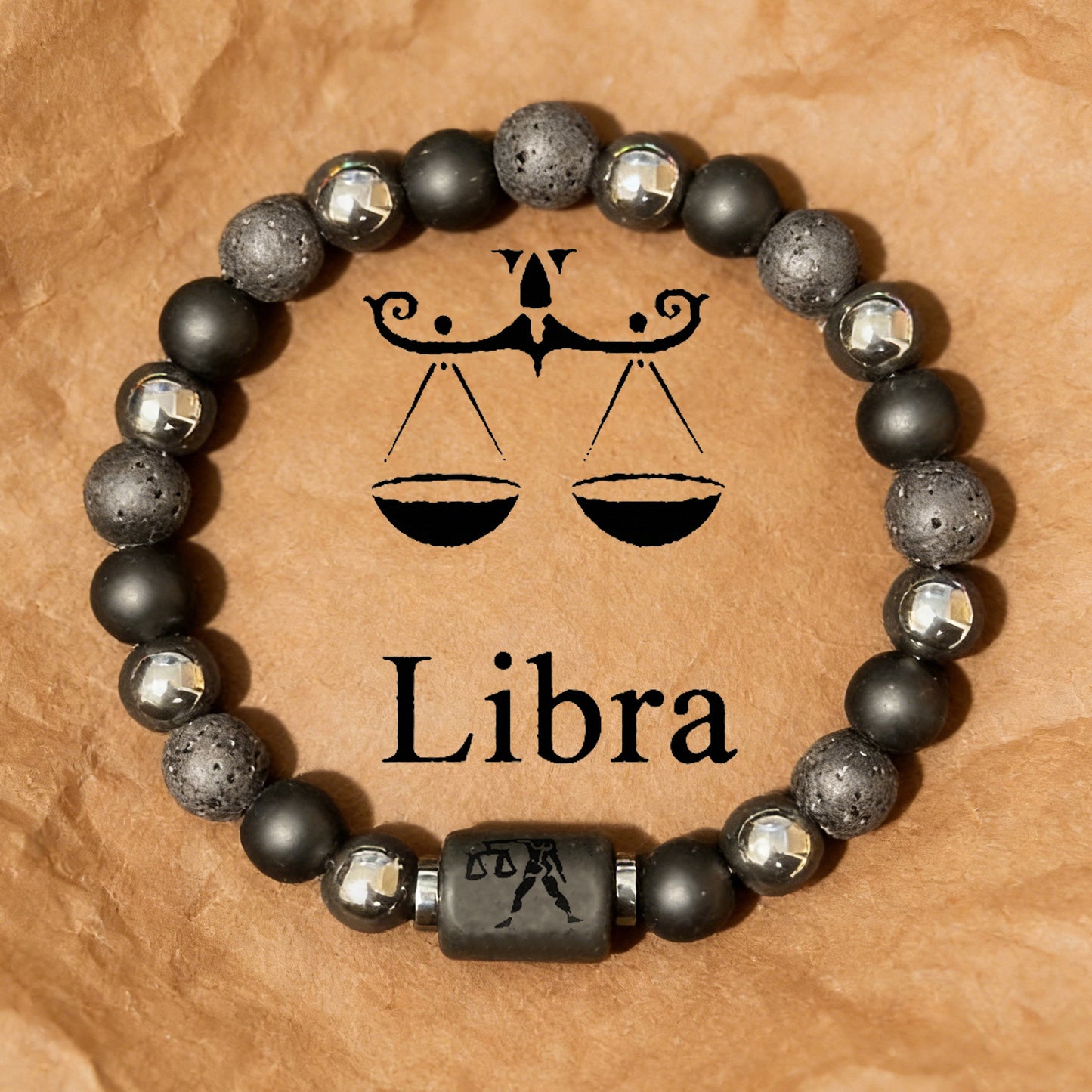 Planets Twee Constellations Natural Stone Blue Black Bracelet