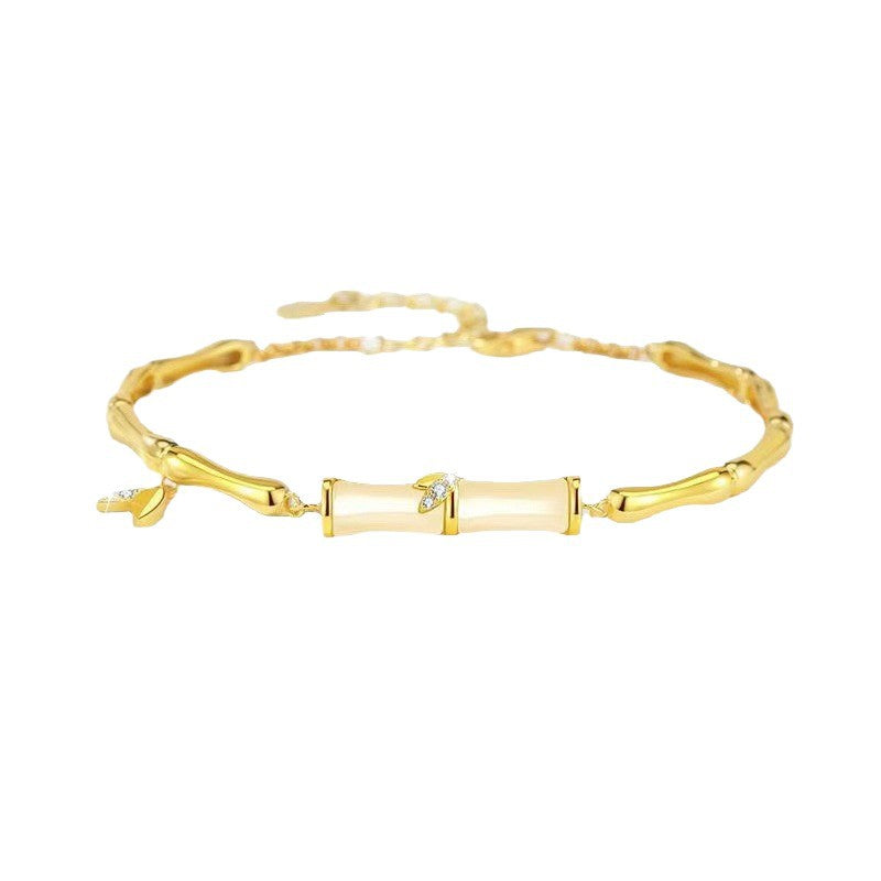 Enough Bamboo For Vintage Imitation Jade Festival Bracelet