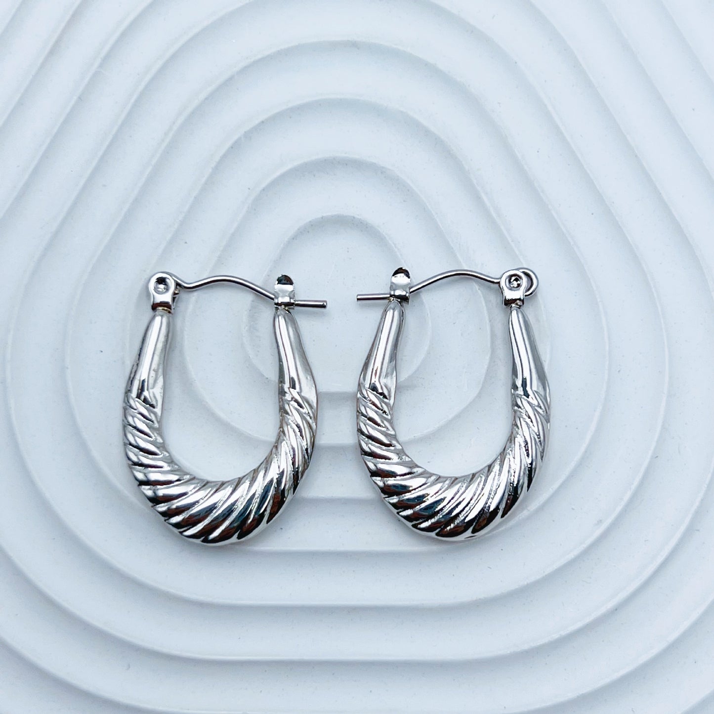 Irregular Stainless Steel Do Not Fade Ear Earrings