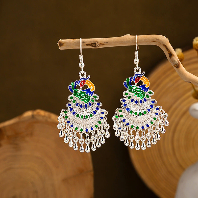 Miao Sier Ethnic Totem Phoenix Bell Rings